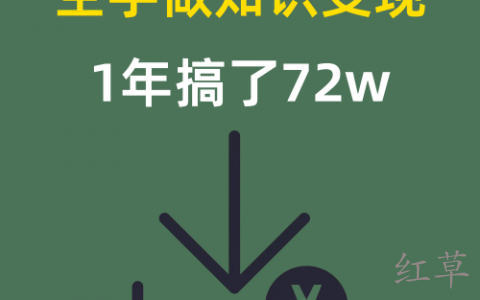 空手做知识变现1年搞了72w