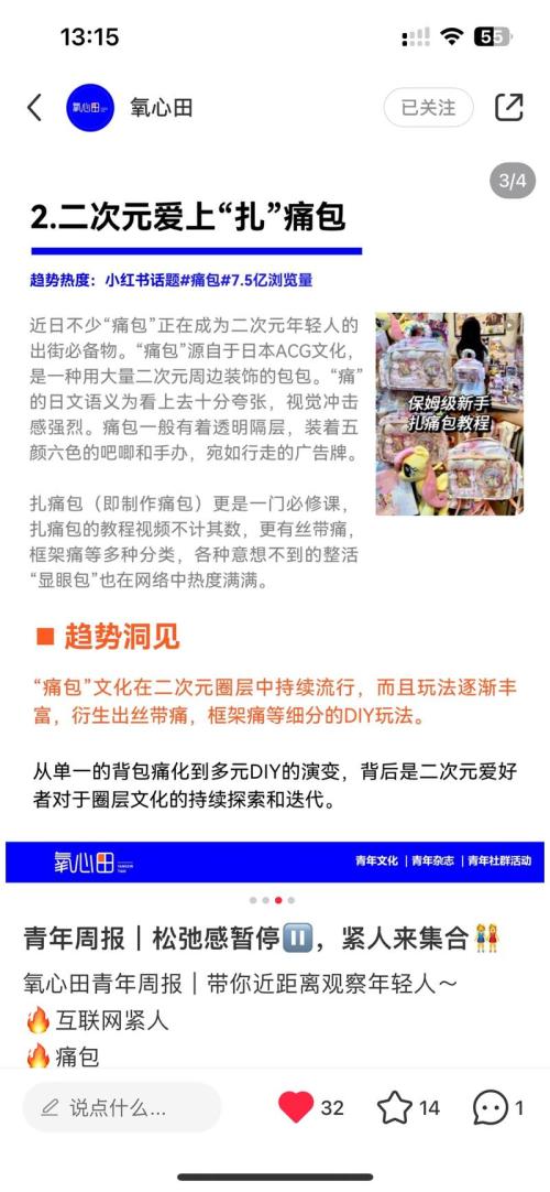 在小红书做“痛包”售卖很火