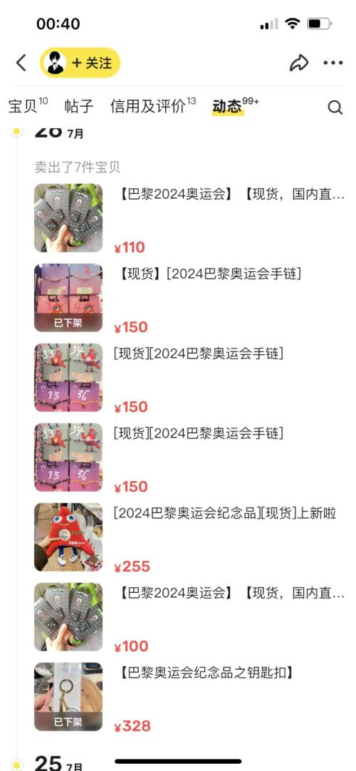 闲鱼售卖巴黎奥运周边热度暴增