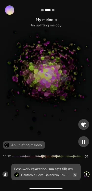 AI流媒体音乐App melodio，无限续听， 一直生成一直听。
