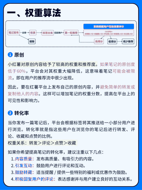 小红书🍠影响权重算法的7个因素