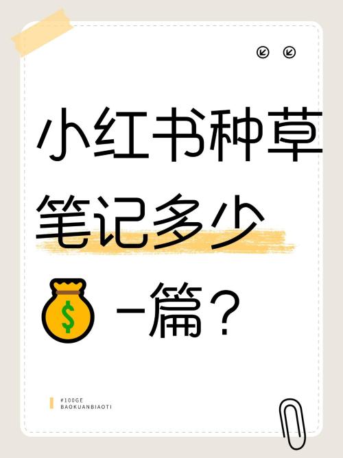 小红书种草费用概览