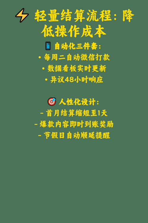 素人发笔记怎么结算更高效？