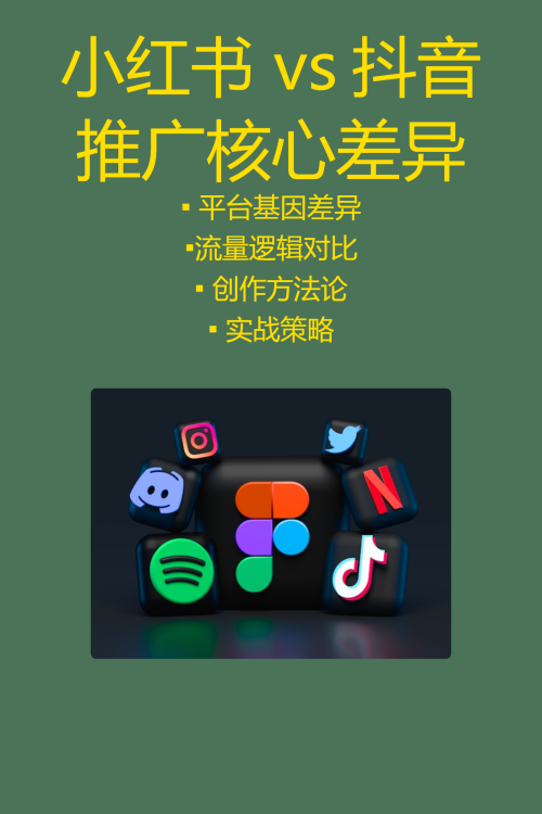 小红书种草 vs 抖音推广核心差异解析