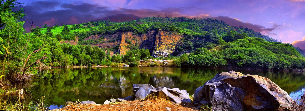 自然, 湖, 山, 石头, soi球, 景观, 美景, ma天首席运营官, 越南, 美景, 美景, 美景, 美景, 美景